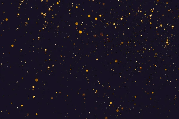 Χρυσή Θολούρα Glitter Φώτα Αφηρημένη Bokeh Για Καλά Χριστούγεννα Και — Φωτογραφία Αρχείου