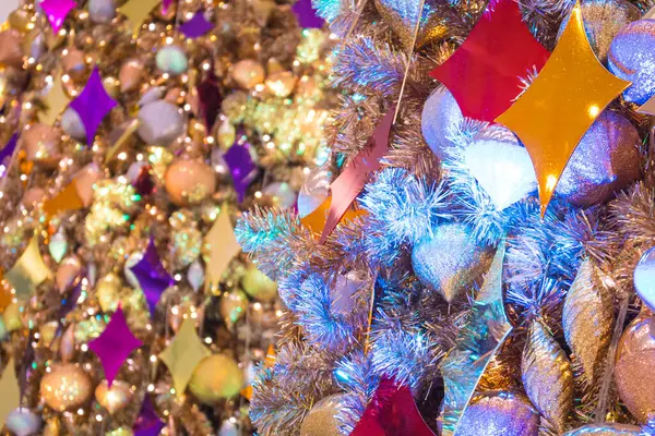 Comemore Natal Adornando Presentes Árvore Natal — Fotografia de Stock