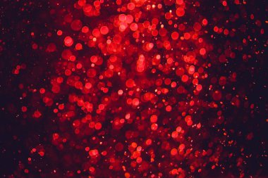Siyah arkaplanda kırmızı ışık bokeh