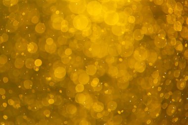 Siyah arkaplan ile altın soyut bokeh