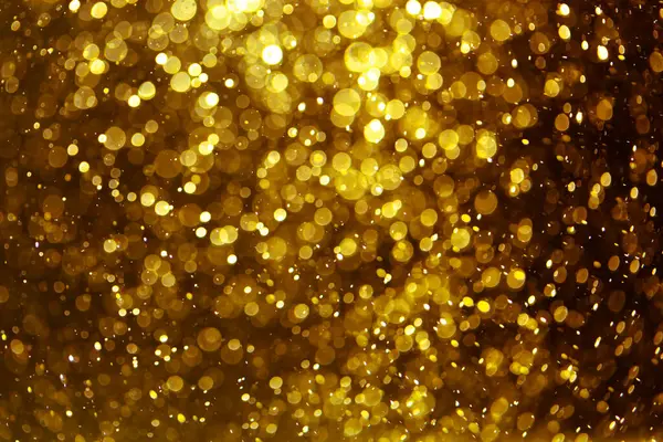 Винтажный Золотой Боке Созданный Неоновыми Огнями Черном Фоне — стоковое фото