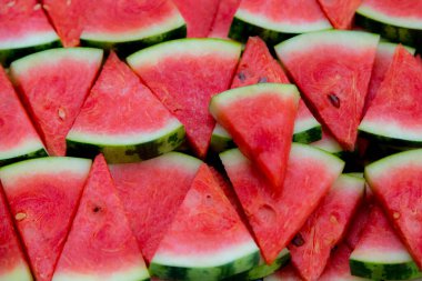 Taze dilimlenmiş karpuz desenli arka plan olarak