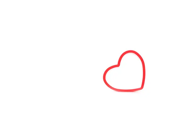 Rote Herzen Unterstützen Die Covid Situation Auf Weißem Hintergrund — Stockfoto