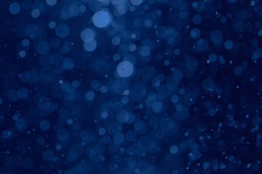 Siyah arka plan ile Soyut Mavi bokeh