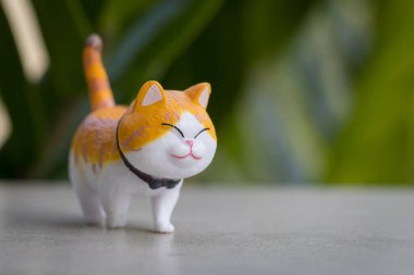 Mini şirin kedi hayvan Modelleri Bahçe dekorasyonu için plastik