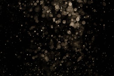 Siyah arkaplan ile neon ışıkları tarafından oluşturulan klasik siyah bokeh
