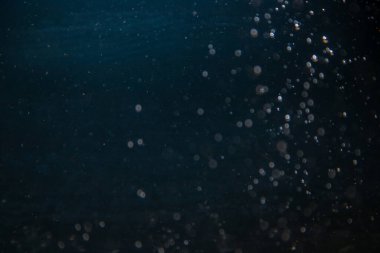 Siyah arkaplandaki ışıkların klasik bokeh 'i