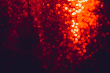 Siyah arkaplan ile soyut kırmızı bokeh lüksü