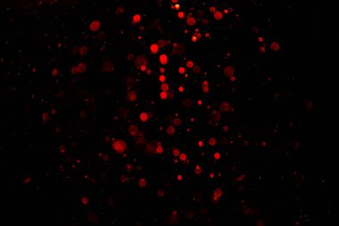 Siyah arkaplan ile soyut kırmızı bokeh