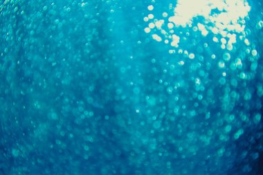 Siyah arkaplan ile soyut mavi bokeh lüksü