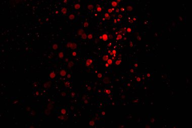 Siyah arkaplan ile soyut kırmızı bokeh