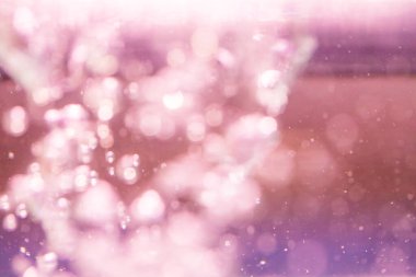 Sevgililer Günü arkaplanını kutlamak için Pembe Bulanık bir ışık hüzmesi