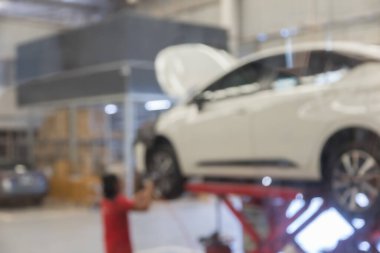 arkaplan için araç servis merkezi oto tamir atölyesi kullanımının mavimsi resmi