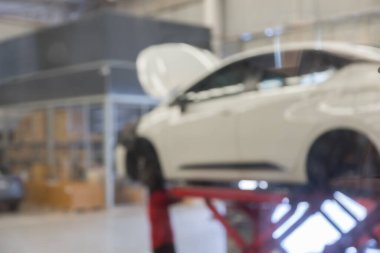 arkaplan için araç servis merkezi oto tamir atölyesi kullanımının mavimsi resmi