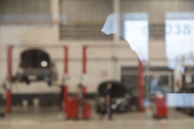 arkaplan için araç servis merkezi oto tamir atölyesi kullanımının mavimsi resmi