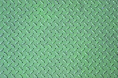 Yeşil elmas kaplama metal yüzey görünür aşınma ve çizikler