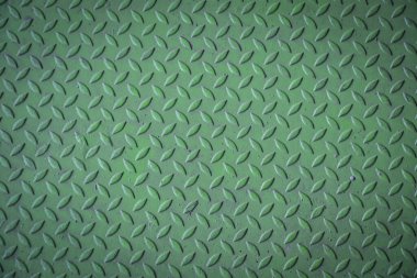 Yeşil elmas kaplama metal yüzey görünür aşınma ve çizikler