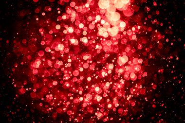 Görünür kırmızı noktalı bulanık fotoğraf, ışıl ışıl parlıyor. Duvar kağıdı olarak kullanılabilecek kadar lüks görünüyor.