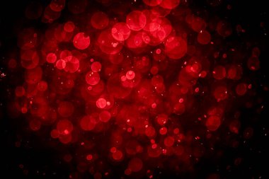 Görünür kırmızı noktalı bulanık fotoğraf, ışıl ışıl parlıyor. Duvar kağıdı olarak kullanılabilecek kadar lüks görünüyor.