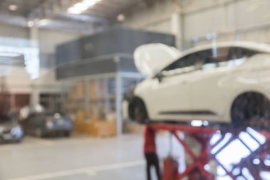 arkaplan için araç servis merkezi oto tamir atölyesi kullanımının mavimsi resmi