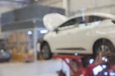 arkaplan için araç servis merkezi oto tamir atölyesi kullanımının mavimsi resmi