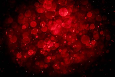 Görünür kırmızı noktalı bulanık fotoğraf, ışıl ışıl parlıyor. Duvar kağıdı olarak kullanılabilecek kadar lüks görünüyor.