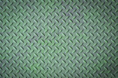 Yeşil elmas kaplama metal yüzey görünür aşınma ve çizikler