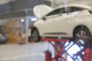 arkaplan için araç servis merkezi oto tamir atölyesi kullanımının mavimsi resmi