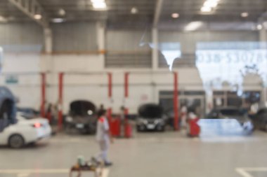 arkaplan için araç servis merkezi oto tamir atölyesi kullanımının mavimsi resmi