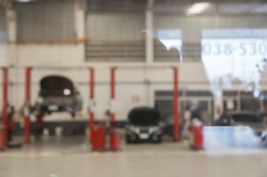 arkaplan için araç servis merkezi oto tamir atölyesi kullanımının mavimsi resmi