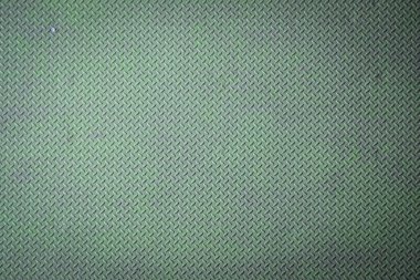 Yeşil elmas kaplama metal yüzey görünür aşınma ve çizikler