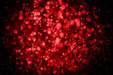 Görünür kırmızı noktalı bulanık fotoğraf, ışıl ışıl parlıyor. Duvar kağıdı olarak kullanılabilecek kadar lüks görünüyor.