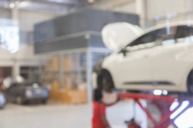 arkaplan için araç servis merkezi oto tamir atölyesi kullanımının mavimsi resmi