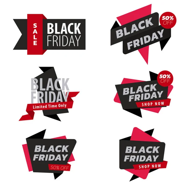 Black Friday Sale Banner Modèle Inscription Vente Black Friday Bannière — Image vectorielle