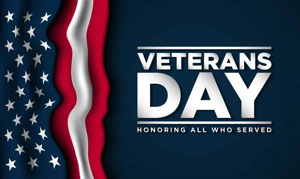 Veterans Day Background Design — Stock Vector
