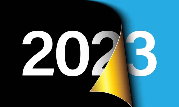 Поздравительная Открытка 2023 Года — стоковый вектор