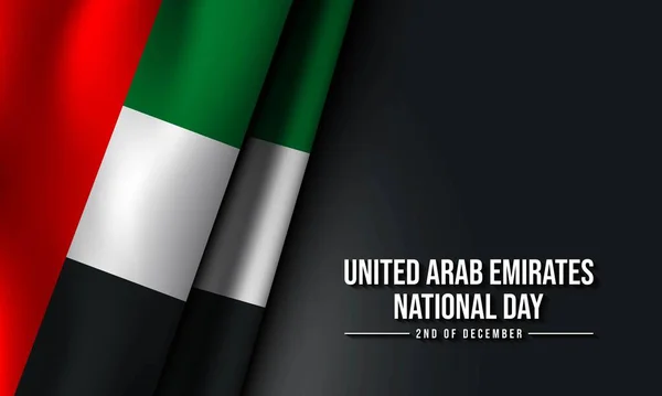 Emiratos Árabes Unidos Día Nacional Diseño Antecedentes — Vector de stock