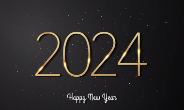 2024 Happy New Year Background Design.