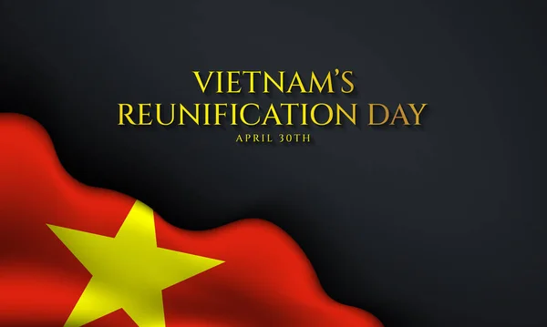 Ημέρα Επανένωσης Του Βιετνάμ Σχεδιασμός Υποβάθρου — Διανυσματικό Αρχείο