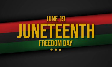 Haziran Özgürlük Günü Arkaplan Tasarımı. 