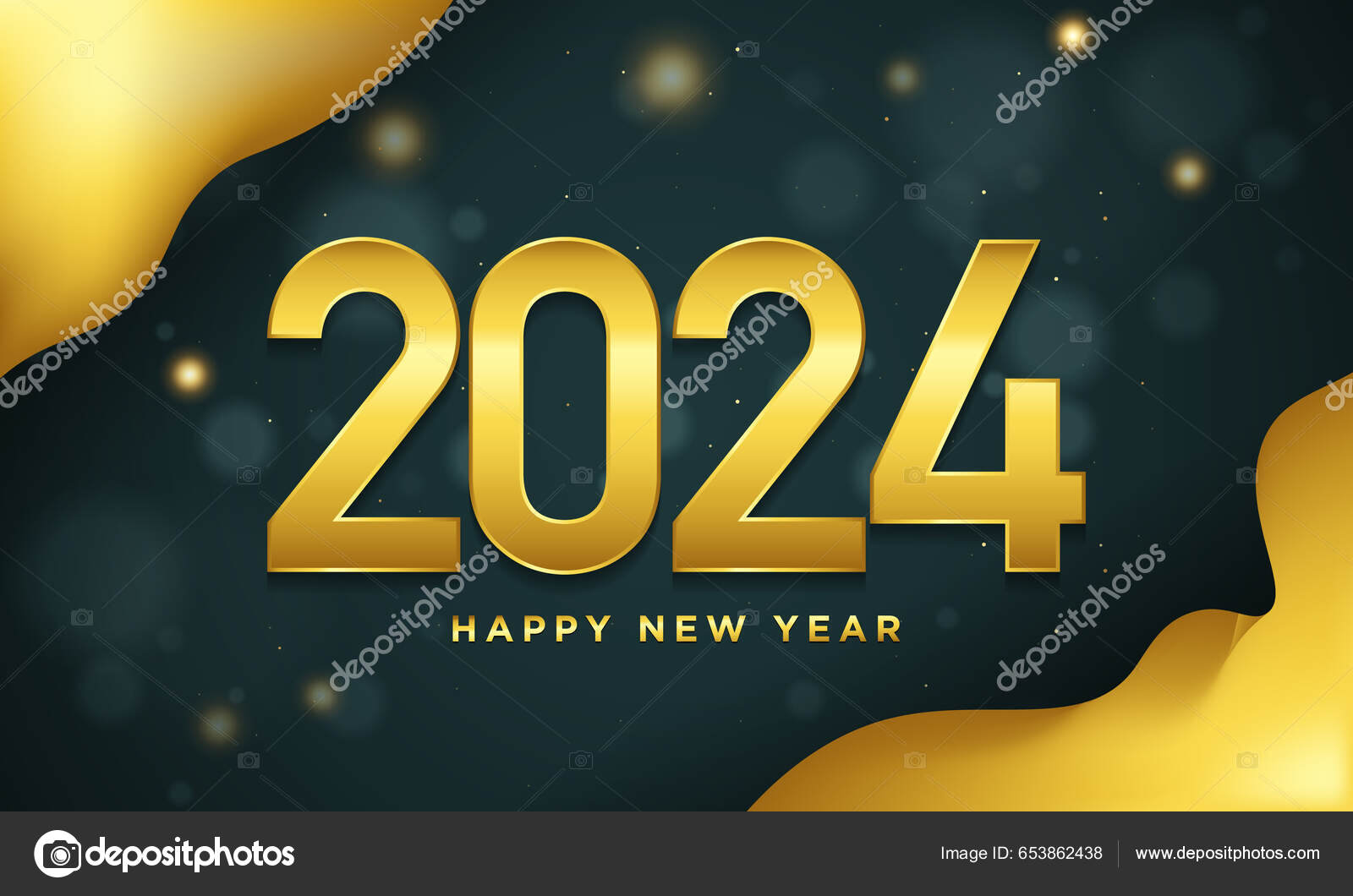 Heureux nouvel an 2024 image stock. Image du salutation - 298116269