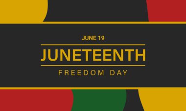 Haziran Özgürlük Günü Arkaplan Tasarımı. 