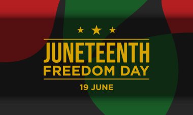 Haziran Özgürlük Günü Arkaplan Tasarımı. 