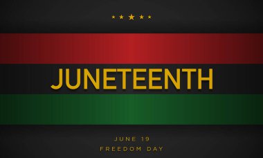 Haziran Özgürlük Günü Arkaplan Tasarımı. 