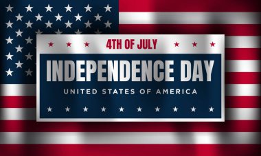 Mutlu 4 Temmuz ABD Bağımsızlık Günü Arkaplan Tasarımı. 