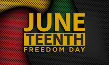 Haziran Özgürlük Günü Arkaplan Tasarımı. 