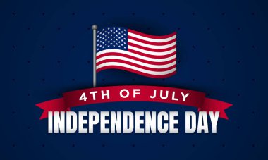 Mutlu 4 Temmuz ABD Bağımsızlık Günü Arkaplan Tasarımı.