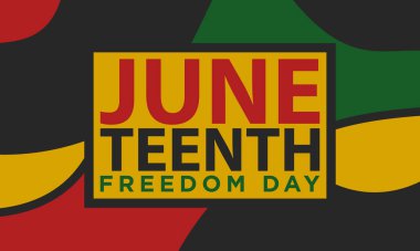 Haziran Özgürlük Günü Arkaplan Tasarımı. 