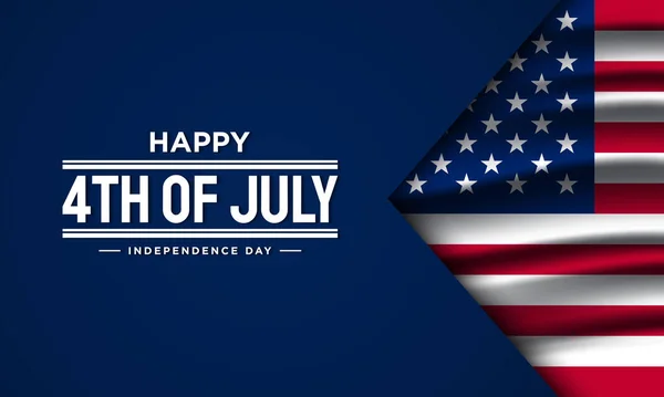 Buon Luglio Usa Independence Day Background Design — Vettoriale Stock