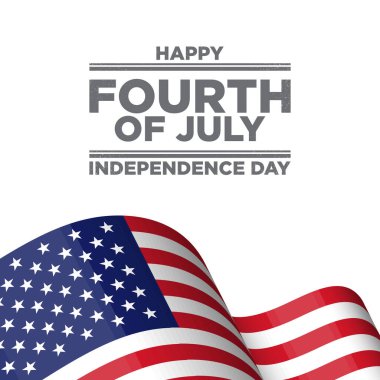 Mutlu 4 Temmuz ABD Bağımsızlık Günü Arkaplan Tasarımı.